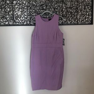 Worthington Lavender Textured Weave Sleeveless Dress